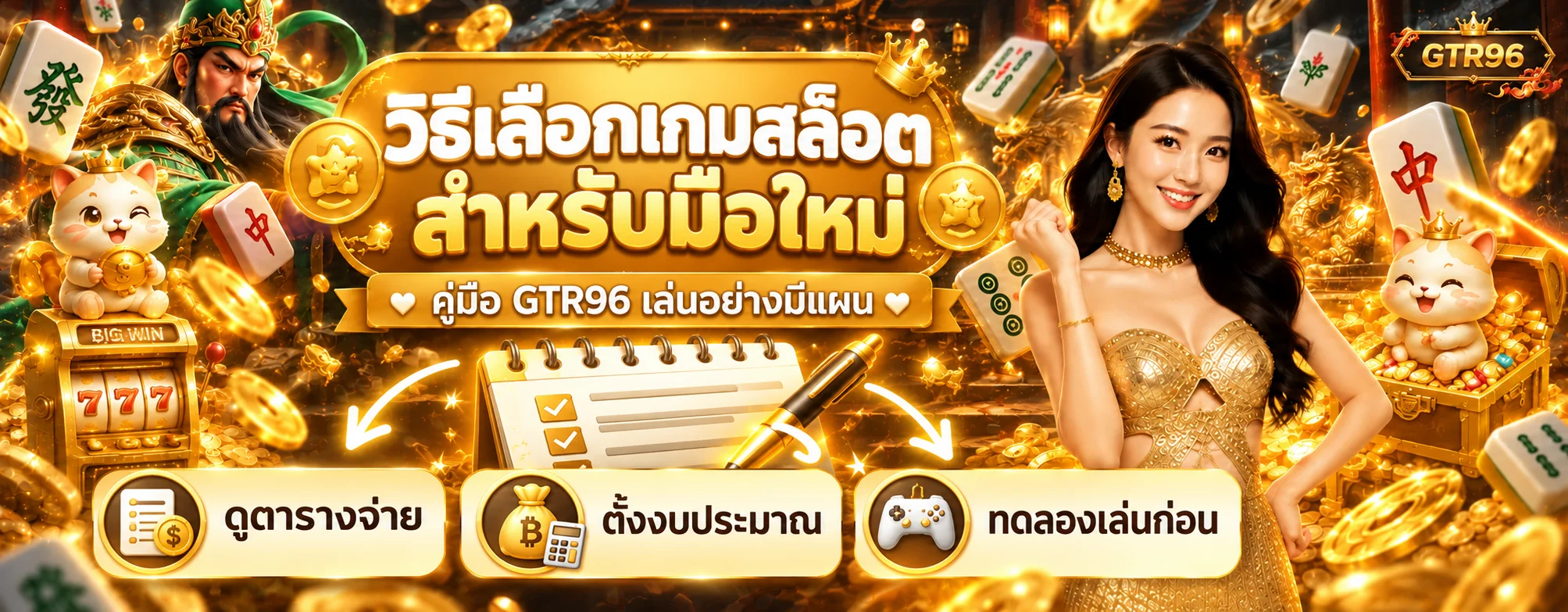 GTR96 วิธีเลือกเกมสล็อตสำหรับมือใหม่